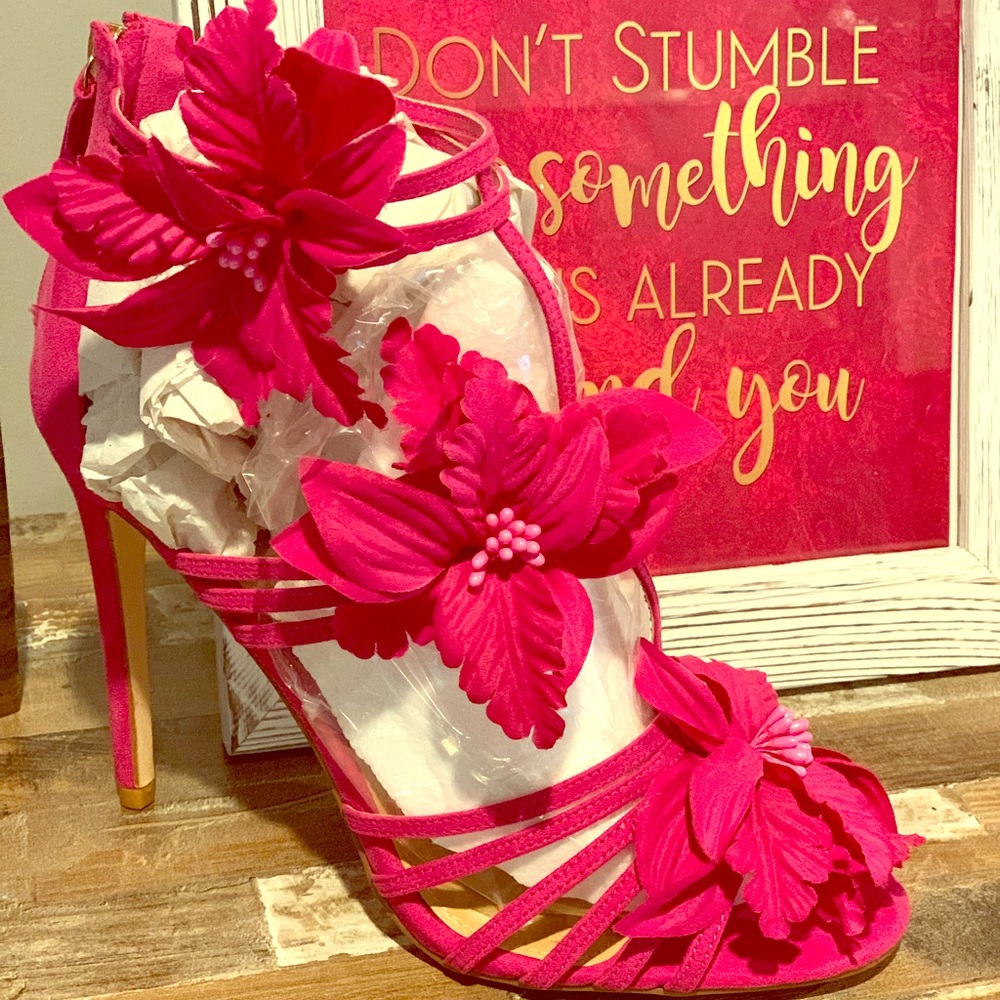 Pink Flower Sandals